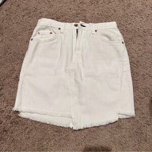 Rag n bone size 27 skirt white denim